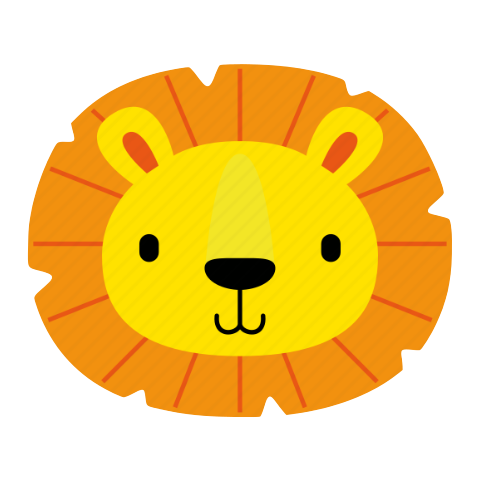 Geboortekaartje in de vorm van een leeuw