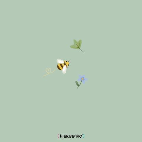 Geboortekaartje jongen bijen en bloemen